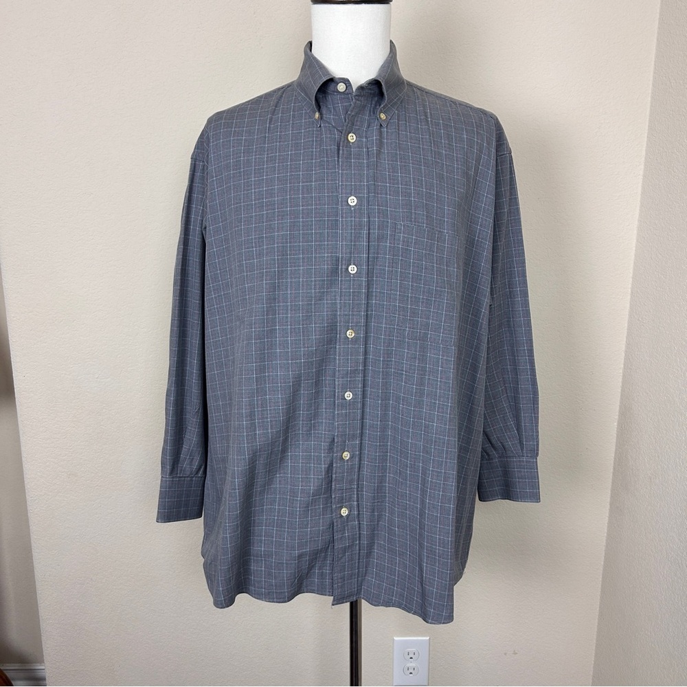 Burberry Mens 100% organic cotton long sleeve button down | XL